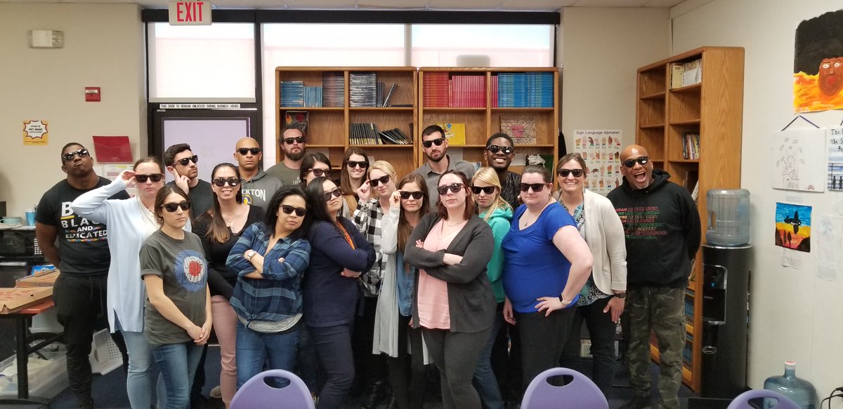 One of our Pre-Service Preparation cohorts completed CURR122: Curriculum, Instruction and Assessment-'CIA' and instructor, Cam Wong gave them TCSJ sunglasses to represent how they are now 'CIA Agents.' Looking good! #weareTCSJ