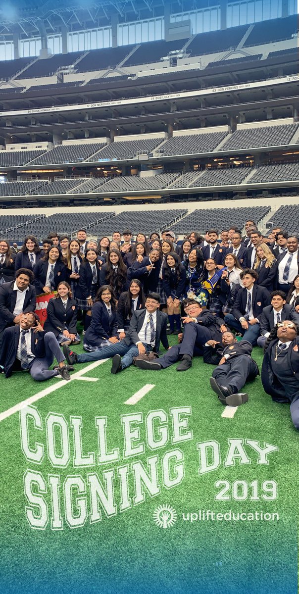 UpliftEducation's tweet photo. Another College Signing day, another group of seniors headed to college. The reason we do what we do! #UpliftCSD #collegesigningday #BetterMakeRoom https://t.co/rWZmvZpY1N