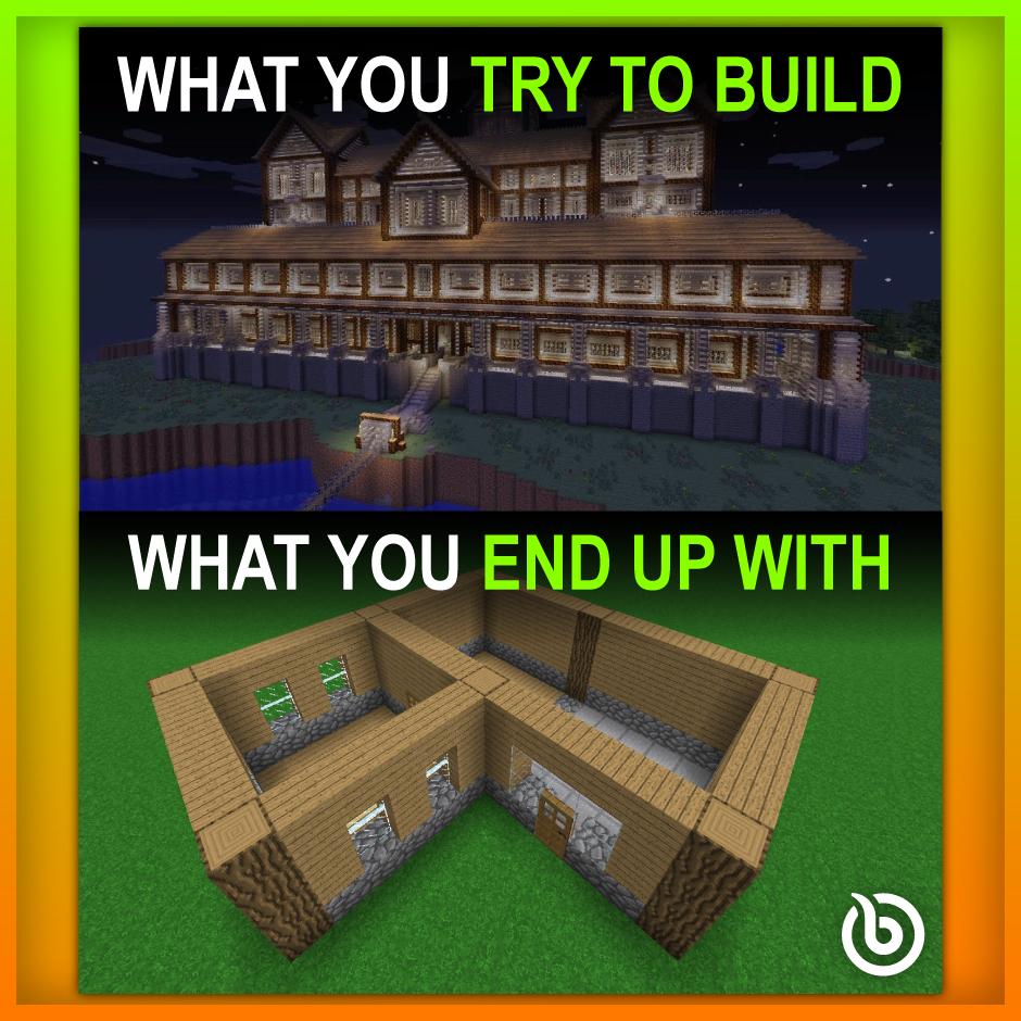 bananatic_com's tweet photo. Reality is so harsh...😂 🤣 No matter if it's Minecraft, Roblox, The Sims... we always end up with some basic hut😅 and what is your experience?

#gaming #gamers #gamersunite #games #bananatic https://t.co/QCsJRQc1W1