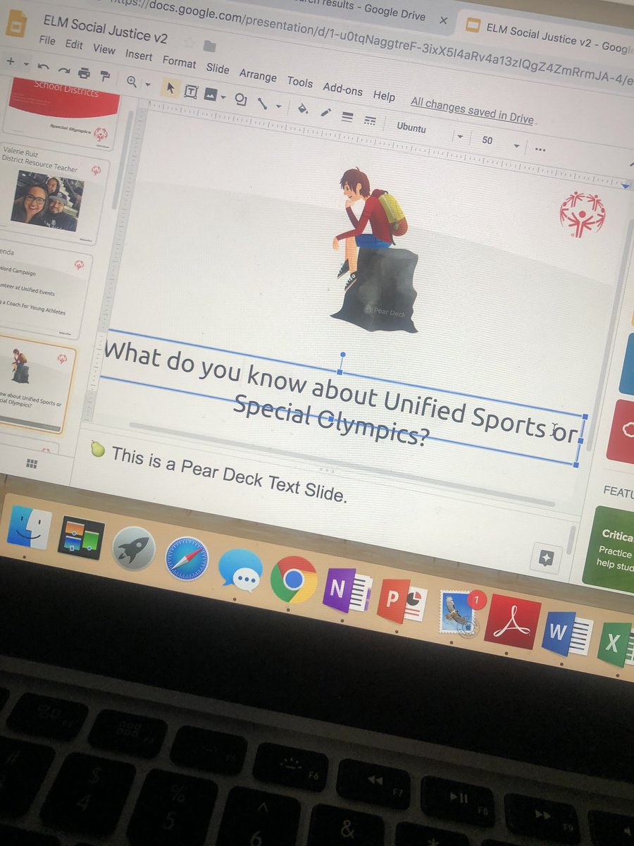 mrsvruiz's tweet image. Just finished my @PearDeck for tomorrow’s presentation at ELM. See you tomorrow Social Justice Club. @RicardoCooke1 @MsSchultSUHSD @MrRappSUHSD #choosetoinclude #wearesosc #rword #endtheword #generationunified #playunified
