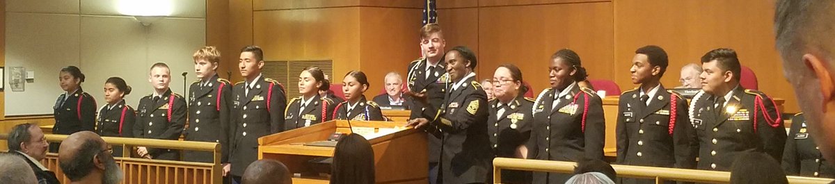 CHSVision's tweet photo. @AJROTCCHS 1SG Burns speaks truth about @Chssparta students when recognized for 3rd in State ranking for Drill @SmyrnaNews town hall meeting. #EveryStudentEveryDay https://t.co/Z122HClzEq