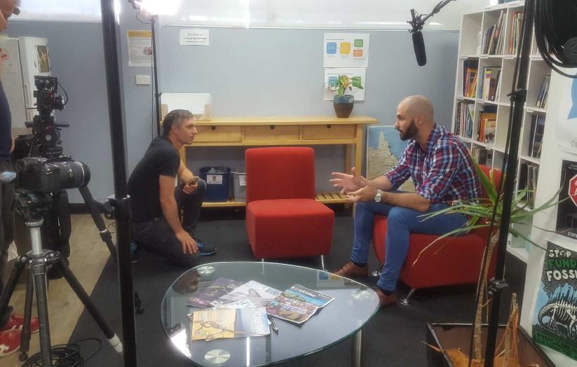 ElasmoBro's tweet photo. Had a ball yesterday filming & talking all things #sharks with the #beachedaz crew. Famous for the "beached as broo" whale, their new series "Teached Az" comically explores issues around ocean health.
@AustMarConsSoc @ScreenAustralia https://t.co/ySJF7mL6p4