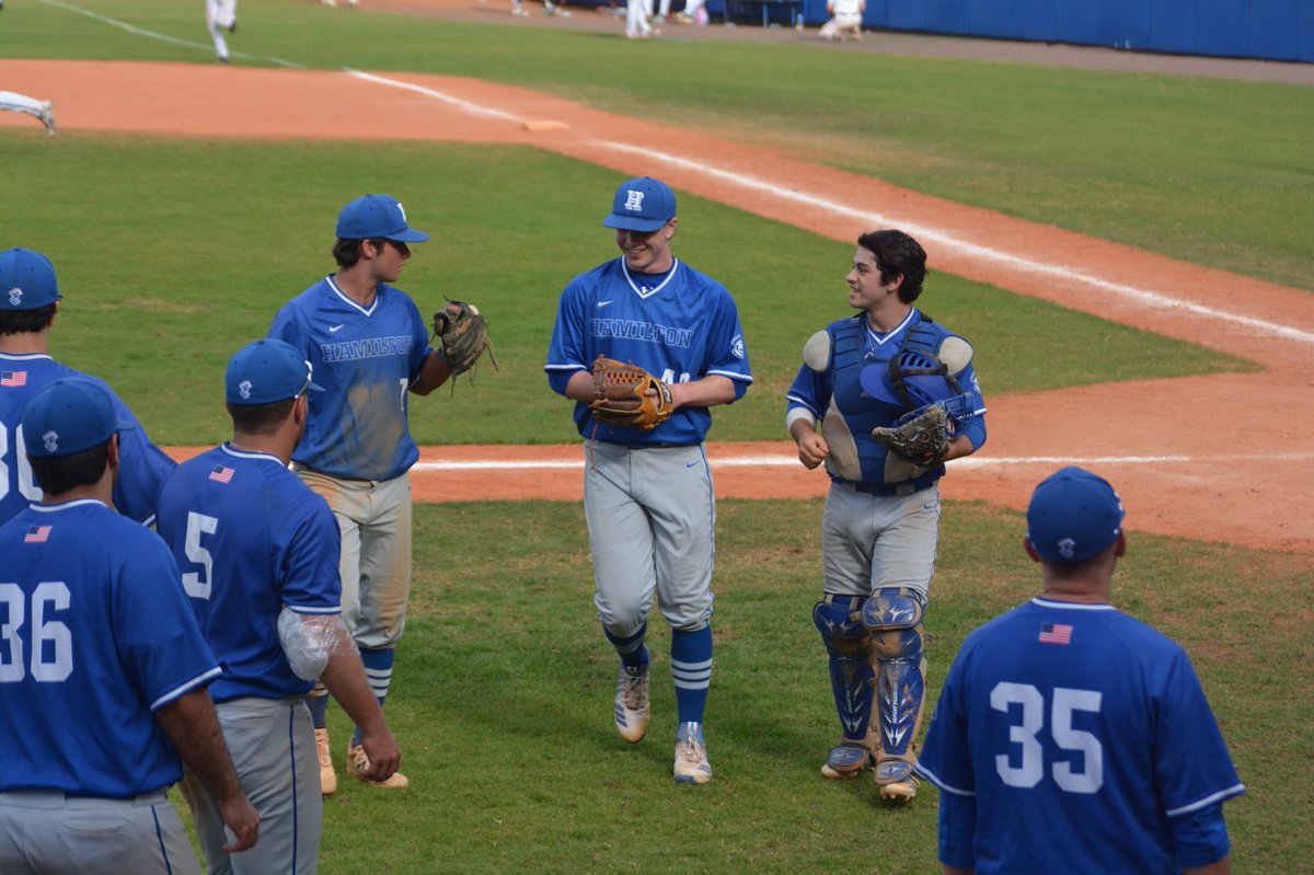 HamCollBaseball's tweet photo. #meettheteammonday series is soph C/RHP Mike O’Hare.
Mike is an econ major, with a double minor in communication and Hispanic studies, from Manasquan, NJ. Some know Mike as one of the three “wise” men but to many of his teammates, he is Heegan.
#backourblue #yourcontinentals https://t.co/F9ltFCp37A