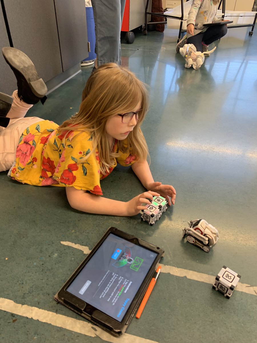 kilgorelj's tweet photo. Loved all of the robots we worked with today at our last KindyBots club meeting!! #dancecodebelle #cosmo #protomax #codeapillar @sj_beam #wcs_lincoln #wcs_stem #WCSmission https://t.co/u0Mf4BaRJe