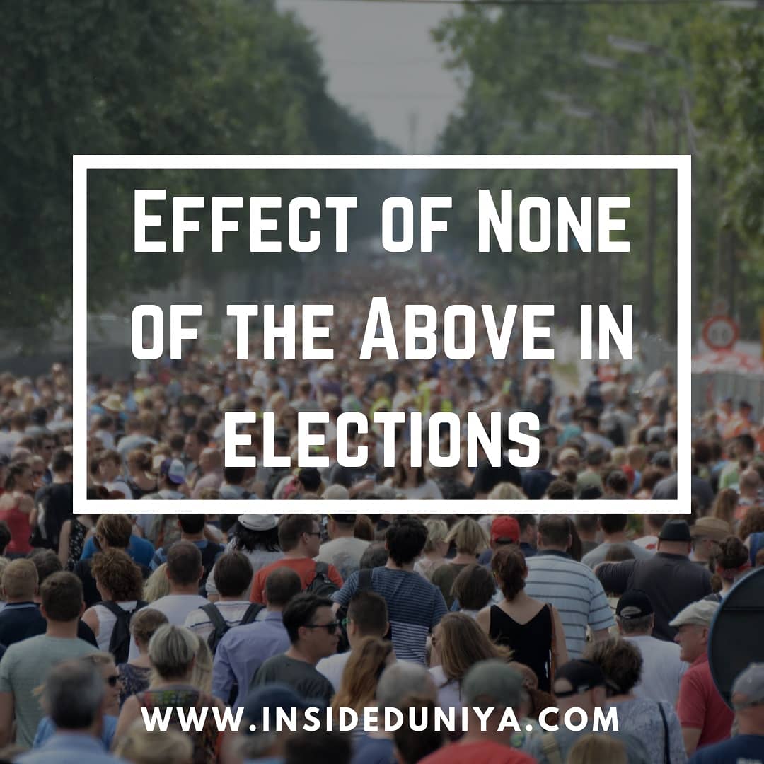 InsideDuniya's tweet photo. Why to choose None of The Above button in elections! Does it really affects the results? Which is the first country to introduce NOTA? All the answer are embedded in the article perfectly.
#noneoftheabove #NOTA #Vote #Elections #Politics #Political #NOTAVote #India #Democracy https://t.co/FFFk0P9n5e