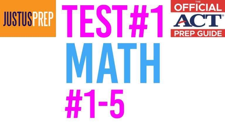 JustusPrep's tweet image. The Official ACT Prep Guide 2018-2019 Test MC1 Math #1-5

youtube.com/watch?v=45T_du…

#justusprep #testprep #prepguide #collegeprep #ACTtest #ACTprep #ACTtestprep #youtube #math #tutor #tutoring #louisville #kentucky