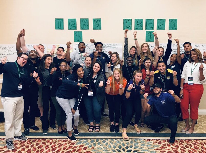 SportyDivaAE's tweet photo. Restoration. Transformation. Thank you God for assigning and trusting me & @TyBurm88 with 22 amazing leaders for #SALF19 . The work #GreenTeam 💚💚 put in over the last 4 days is only the beginning as our souls are on 🔥. It is always Day 1. #LearnLead https://t.co/dIYCmW1l3y