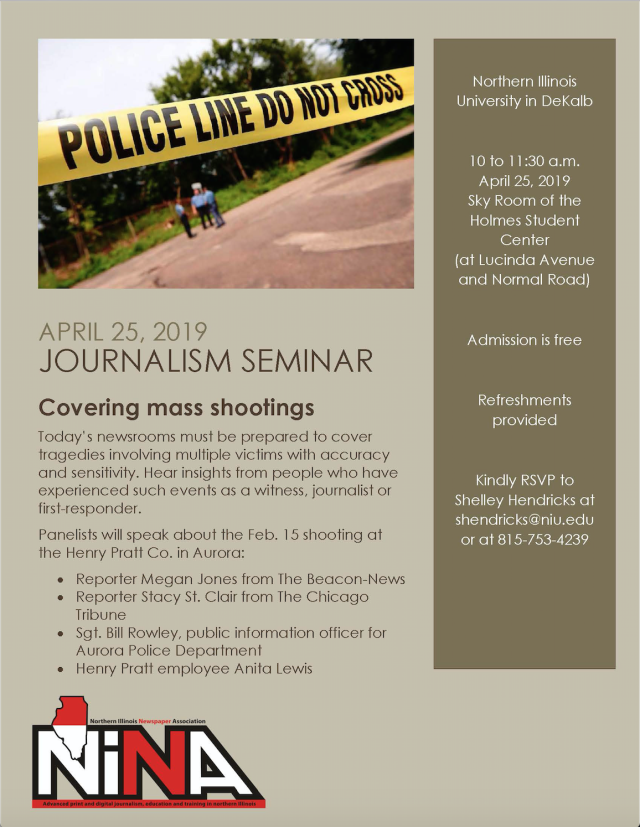 TenTwoNews's tweet photo. Local reporters and PIOs, mark April 25 - @NINA_for_news presents lessons learned from the Henry Pratt shooting in Aurora.

Details: https://t.co/2UPBp9OY5S

@northeastilpio @NEMRTLibrary @michelle_furlow https://t.co/mjC4CbdtaV