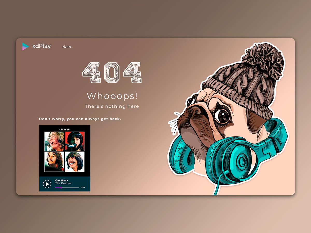 its___json's tweet image. #DailyUI 404 Page #DailyUI008