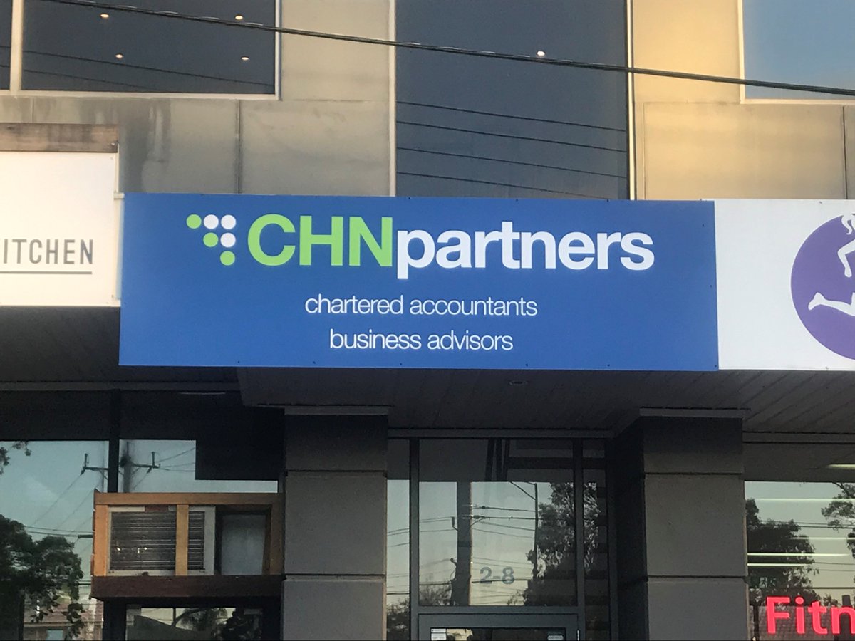 chnpartners's tweet photo. So this happened last Friday - the first part of the new signage for the building. Thanks @SignaramaMitch1 #Itpops #RingwoodEast #BusinessAdvisors https://t.co/IlS78GLvRQ