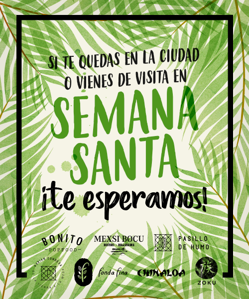 zokumx's tweet photo. Esta #SemanaSantaEnCDMX todos los restaurantes en #GrupoBONITO te están esperando 😁
---
#BONITOpopfood #MexsiBocu  #PasilloDeHumo #FondaFina #ParianCondesa #ZokuMX #ChinaloaMX https://t.co/iQld7pWHrY