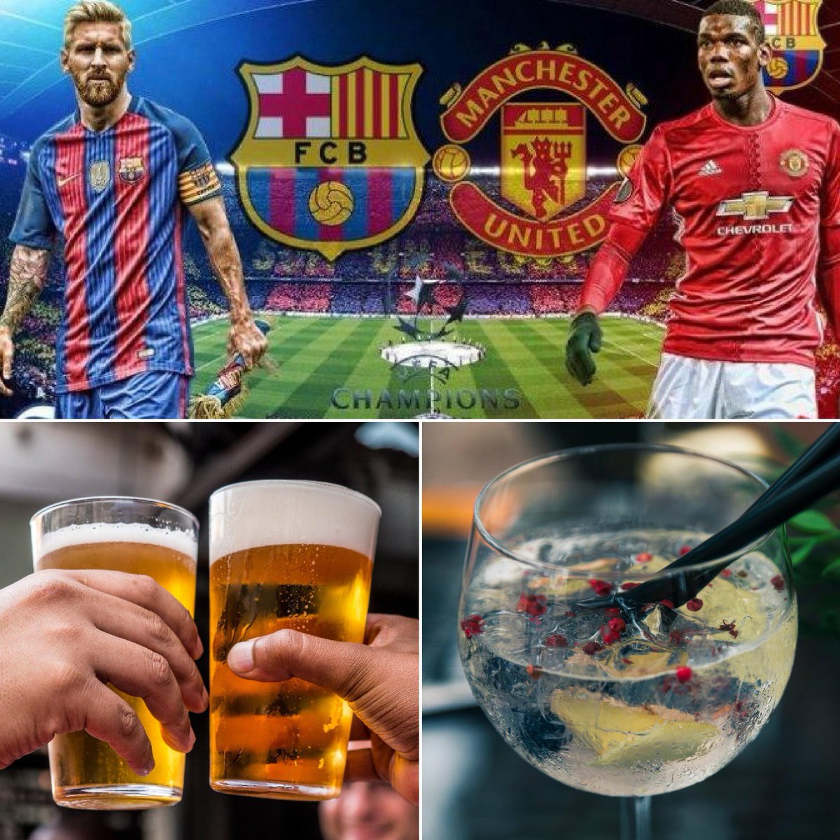 Pocket434's tweet photo. Who will go through to the semi-finals in the Champions league? Join us tonight to find out - showing live on our screens from 8pm! 🍻 https://t.co/n5Fg8NLyak