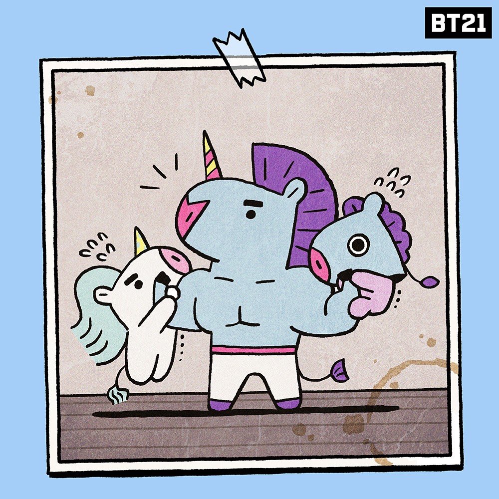 One superstar, two wannabes 💫
#BT21_UNIVERSE #MANG #CONN #and #youare..? #BT21