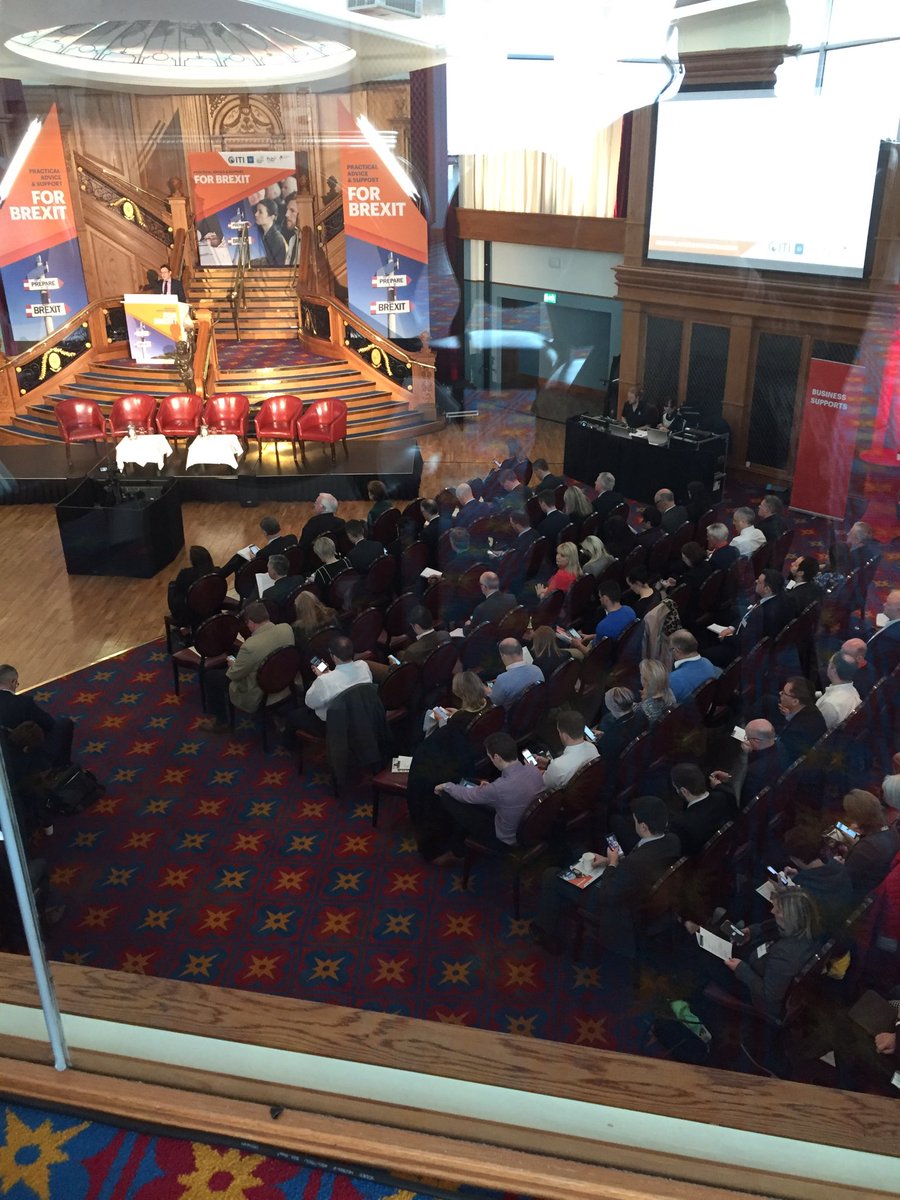 Inter_Trade's tweet image. Full house in ⁦@TitanicBelfast⁩ for #practicalhelp Brexit event ⁦@InvestNI⁩ ⁦@FSB_NI⁩ ⁦@IoDNI⁩ ⁦@NIChamber⁩