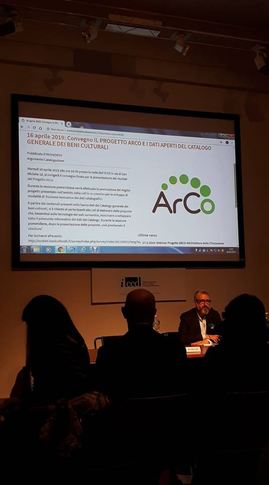 GruppoMeta's tweet photo. Live from @iccd_MiBACT. Al via il convegno finale per la presentazione dei risultati del #ProgettoArCo. I saluti del direttore #CarloBirozzi con un pensiero speciale a #Parigi che, nel dolore, ci richiama al valore immenso di un #PatrimonioCulturale comune. https://t.co/eUsFkE3vP0