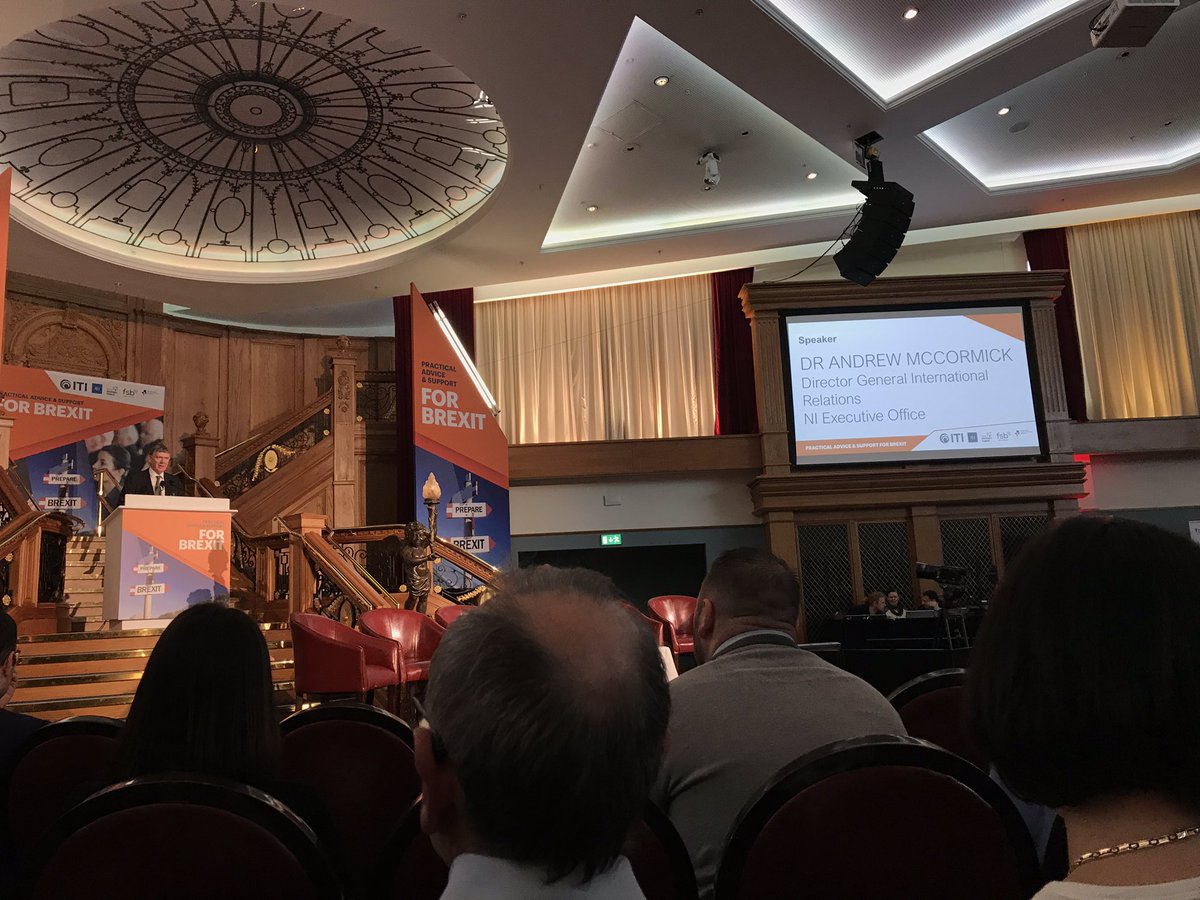 rosiebeegee's tweet photo. “When something remains such high impact...it’s important to be prepared” says Dr Andrew McCormick from @niexecutive #PracticalBrexit https://t.co/zSJkURvLn7