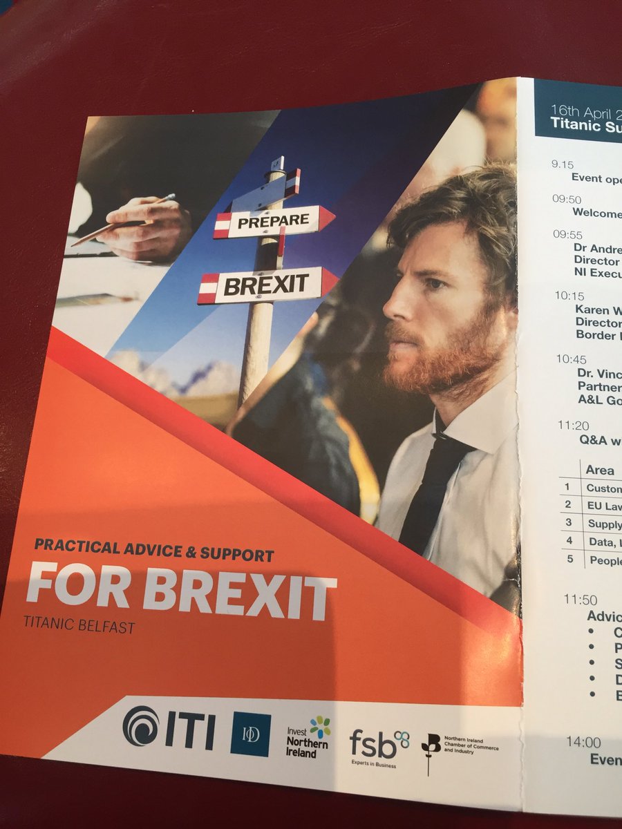 Inter_Trade's tweet image. Today’s programme at #practicalhelp for #Brexit in ⁦@TitanicBelfast⁩ ⁦@InvestNI⁩ ⁦@FSB_NI⁩ ⁦@IoDNI⁩ ⁦@NIChamber⁩