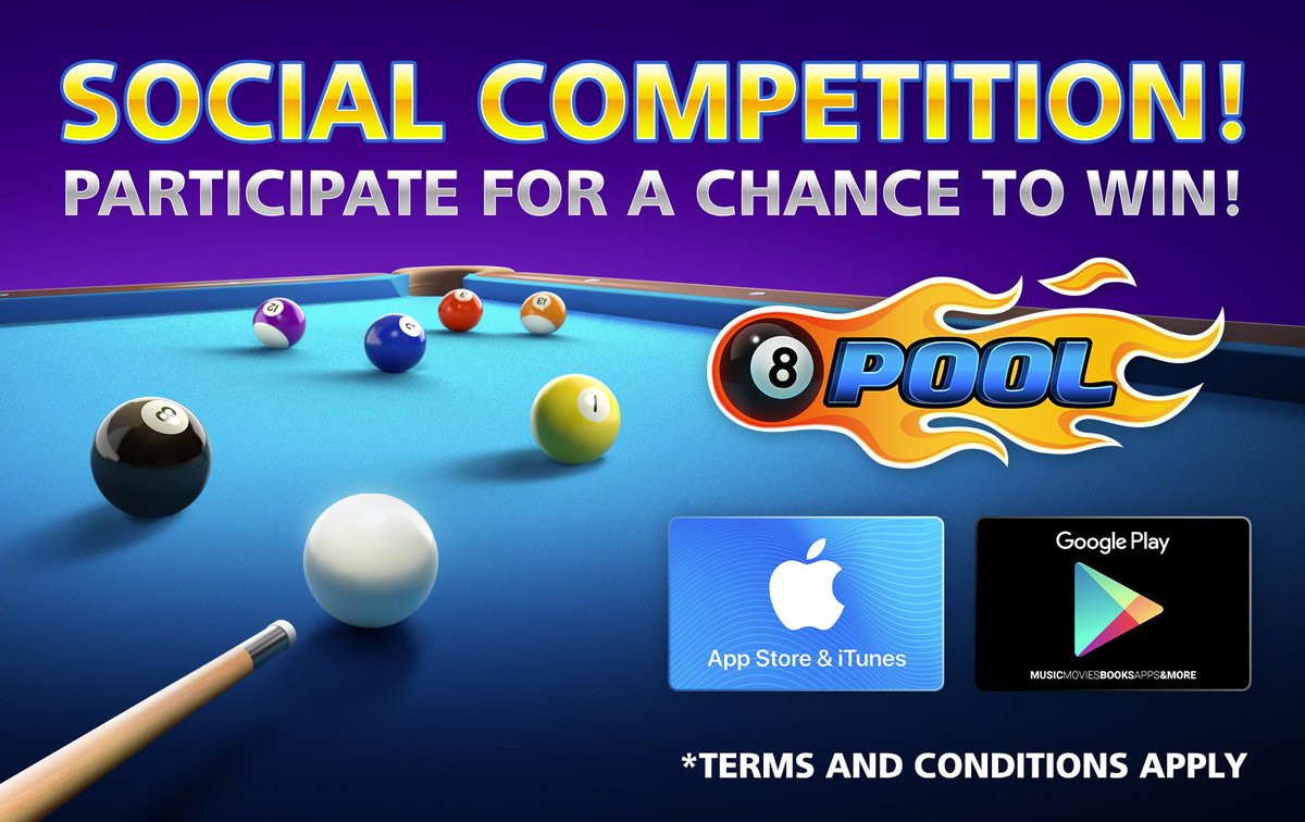 Miniclip Games On Twitter Competition Time Participate In This Exclusive 8ballpool Social Competition For A Chance To Win App Play Store Gift Cards Participate Now Https T Co Kd1aactciw Competition Terms Conditions
