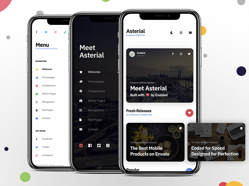 iEnabled's tweet photo. Asterial Mobile comes with 4 Different Navigation Styles!
Check it out here 👉 https://t.co/PvUuBBfqJS
#mobile #asterial #template #mobilewebsite #website #TuesdayMotivation #html #css #javascript #captions #sidebar https://t.co/4ZDePPBQPl
