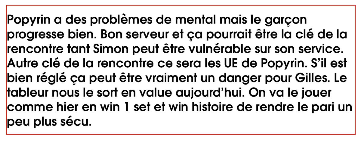 YfsMarketplace's tweet image. 🎾 | Masters 1000 Monte Carlo
Match à 12h30

w/ @neytips 

• A. Popyrin 1 set 1.60 (1%)
• A. Popyrin win 3.05 (0.5%)

❤️ et RT si tu suis !

#perfectvalue | #TeamParieur | #ParionsSport ✨