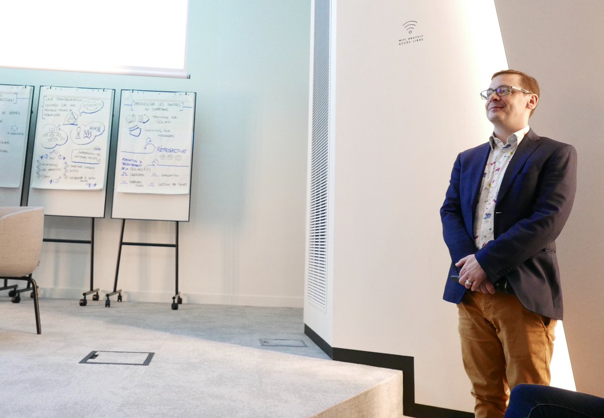 OCTOTechnology's tweet image. &quot;Les #RH doivent être au centre de la transformation Agile et peuvent être les pilliers de cette transformation en entreprise.&quot; - Nicolas Kalmanovitz #agile #agileRH #innovationRH #octoevents