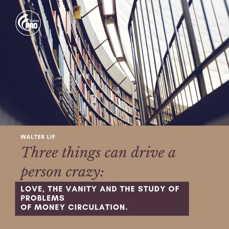 provalueru's tweet image. Three things can drive a person crazy: Love, the vanity and the study of problems of money circulation.

#provalue, #supply, #business, #investment