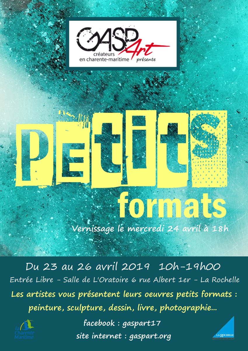 Maud177's tweet photo. Petit rappel ! N'hésitez pas à venir nous voir, nous serons ravis de vous accueillir. C'est la semaine prochaine (du 23 au 26) ! 😉
#petitsformats #rencontrerlesartistes #larochelle
@F3PoitouChtes @sudouest @Bleu_Rochelle https://t.co/yfRk3pHRuR