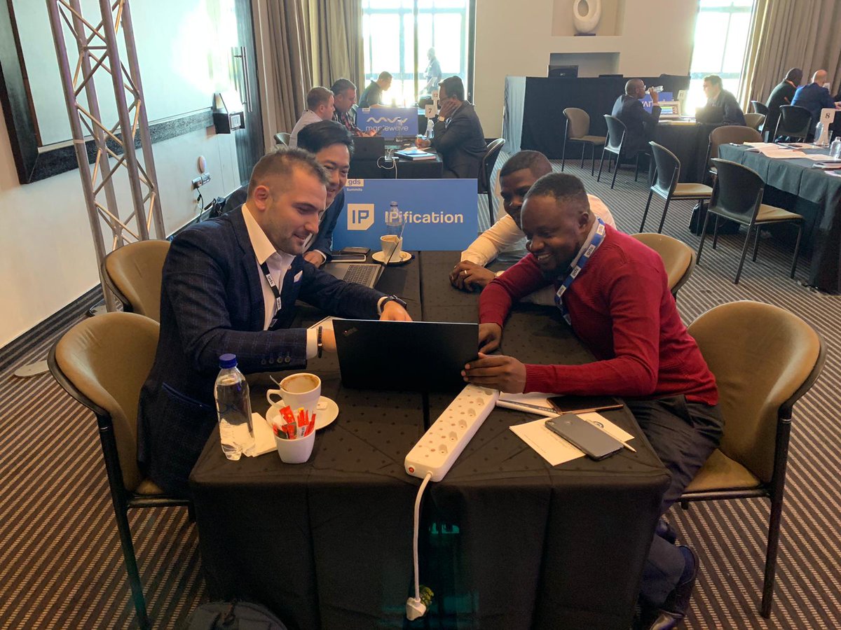 IPification's tweet photo. Today at the #NGTelecoms we had intriguing conversations with representatives from Vodafone Zambia, Safaricom, NetOne Zimbabwe, and Ethio telecom. We expect to have even more thrilling meetings. https://t.co/Nw6VttSWHg