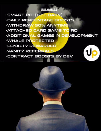 1UP__Games's tweet photo. There has never been an ROI built like this.... #1UP a dapp built on the #TRON $TRX network. Follow us on Telegram Link- https://t.co/GsMbJ2Ji1E https://t.co/3XZVNc5bki