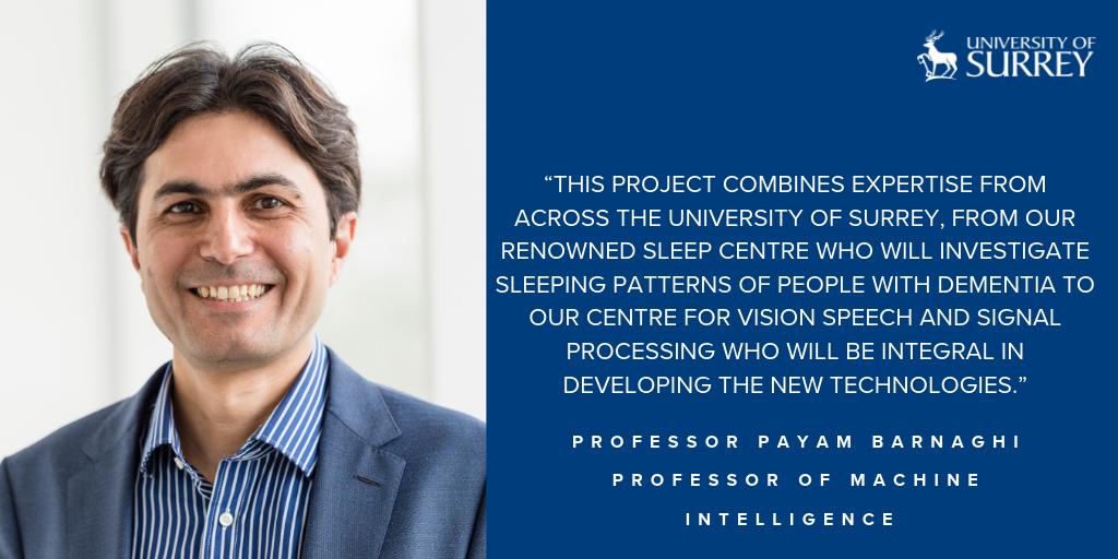 Surrey Sleep Research Centre and <a href="/CVSSP_Research/">CVSSP Research</a> collaborate with Imperial College London to open a £20m Research and Technology Centre that aims to enable people with dementia to live in own homes for longer. Full details: surrey.ac.uk/news/ps20m-res…