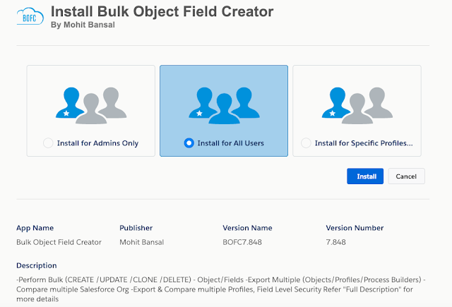 SalesforceBOFC's tweet photo. Here the Installation Process #BulkObjectfieldCreator #BOFCApplication in any #salesforceorg?
Visit - https://t.co/U2PQWdbfbR
#Salesforce #BOFC #InstallBOFC https://t.co/FVfhp4jjWs