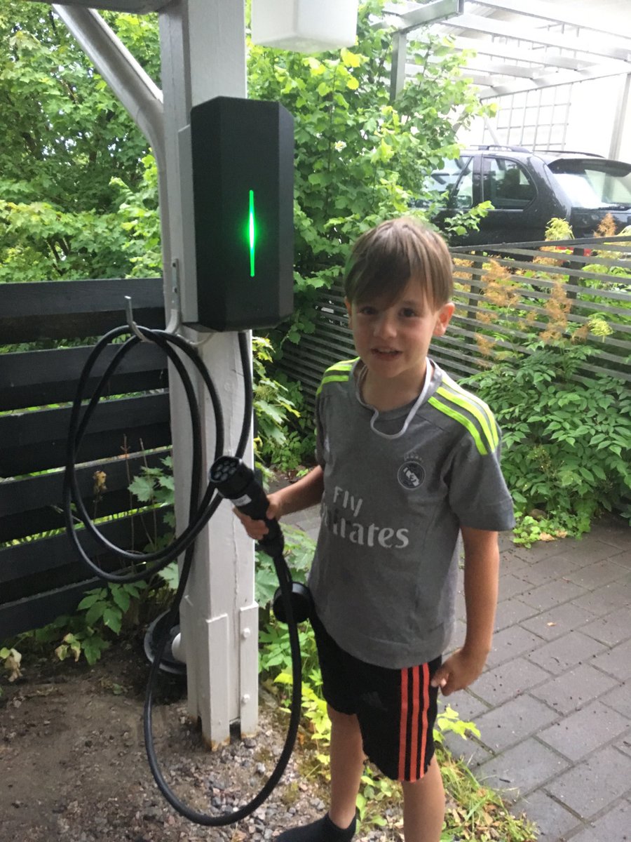 When the second family car becomes the first family car! I realize that me, my wife and the kids insist that they go in the electric car whenever  possible, meaning the majority of trips are electric. Thanks to the ⁦<a href="/ForChargeDrive/">Fortum Charge & Drive</a>⁩ network for enabling  #emobility