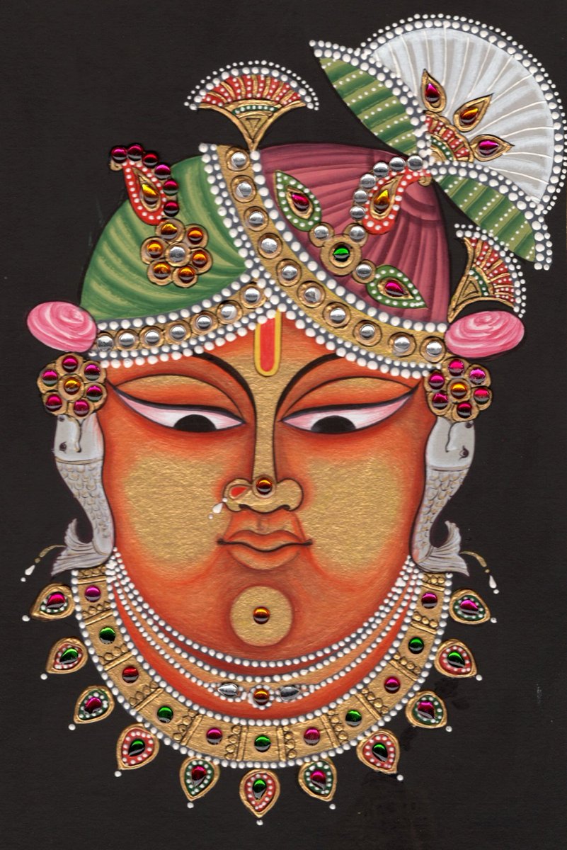 Saintly Shrinathji Art
#KrishnaArt #HinduPainting #Shrinath #ArtnIndia #Handmade