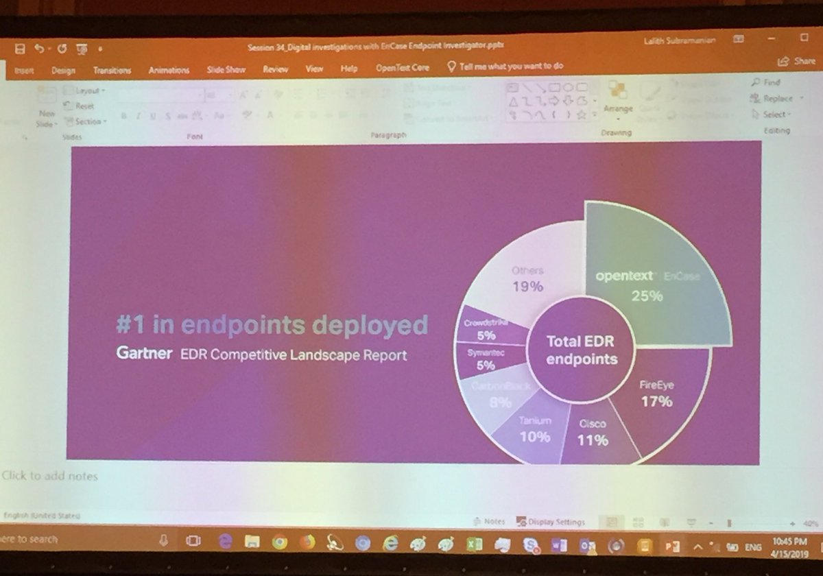 #OpenText EnCase is #1 in endpoints deployed in 101 countries #OTEW