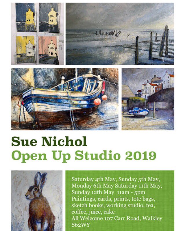 staithesartist's tweet photo. Two weeks on Saturday. Lots of artists to see in Walkley. Do you hope you can drop in. #openupstudios ⁦@openupsheffield⁩ https://t.co/aPkeNYoMj6