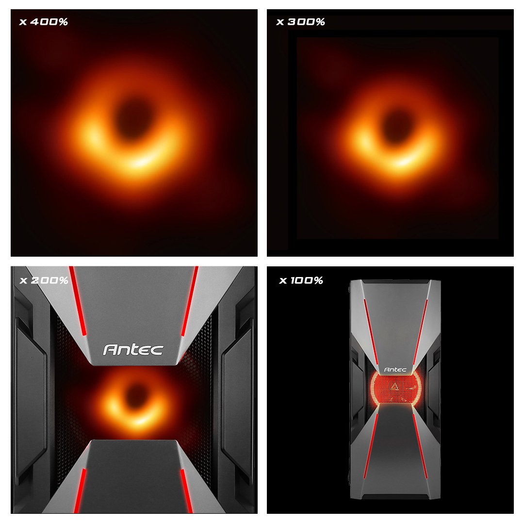 antec's tweet photo. Every DA601 owner can capture the image of a black hole in the dark.
#blackhole
#DA601 https://t.co/2MfshsgkYn