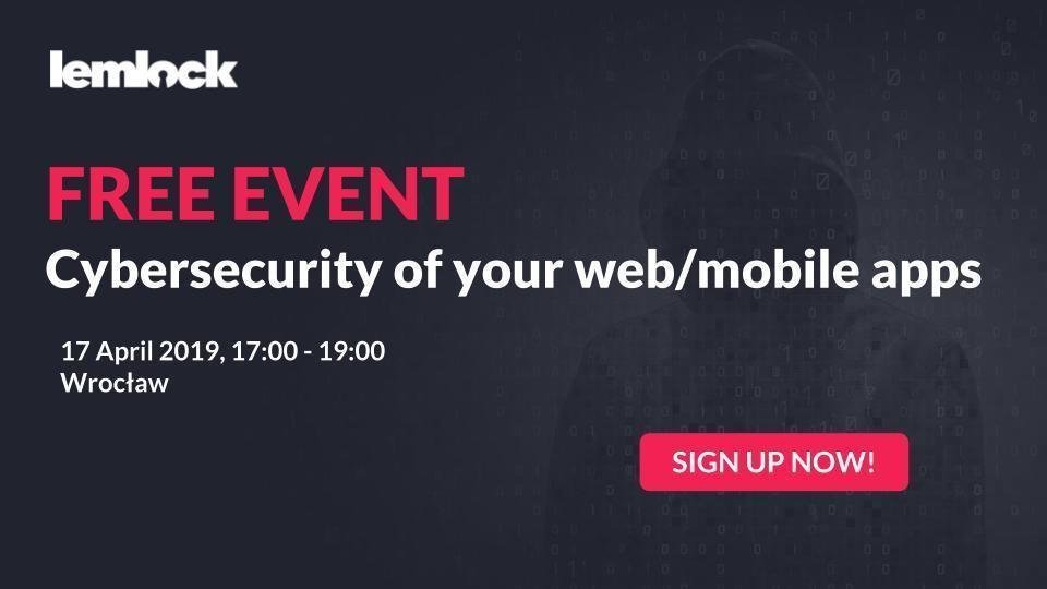 marcin_mich's tweet photo. Already tomorrow we will see each other at the @Lemlock_app EVENT! We'll talk about #cybersecurity of #apps and the challenges facing the #business! --> https://t.co/afEwYSrPsO

See you there!
#Lemlock  #networking #security #securityaudit #penetrationtest #knowledgeispower https://t.co/XAnKuf02Ys