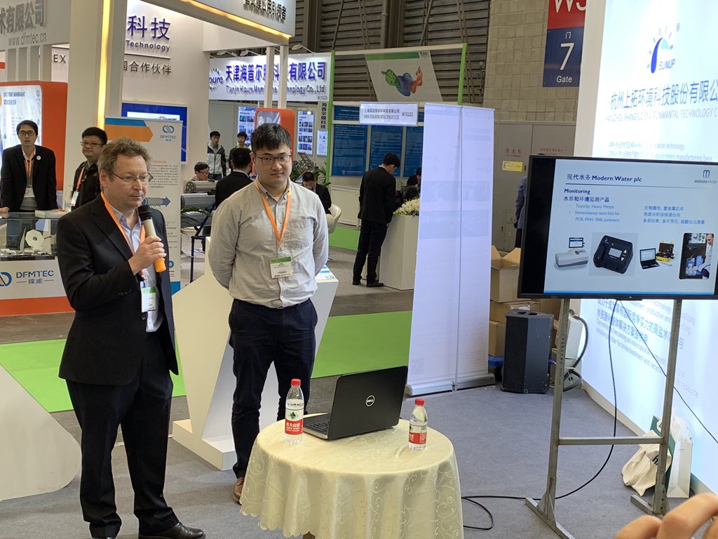 pgnicoll's tweet photo. @Modern_Water Paul Lewtas and Huancheng Wang in action presenting on monitoring technologies. https://t.co/zEQTuIDmgj