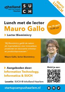 Lunchen met onze Lector Biomimicry? #gratis bit.ly/2KHDhtn @InhHaarlem  @such_inholland #haarlem #trotsop