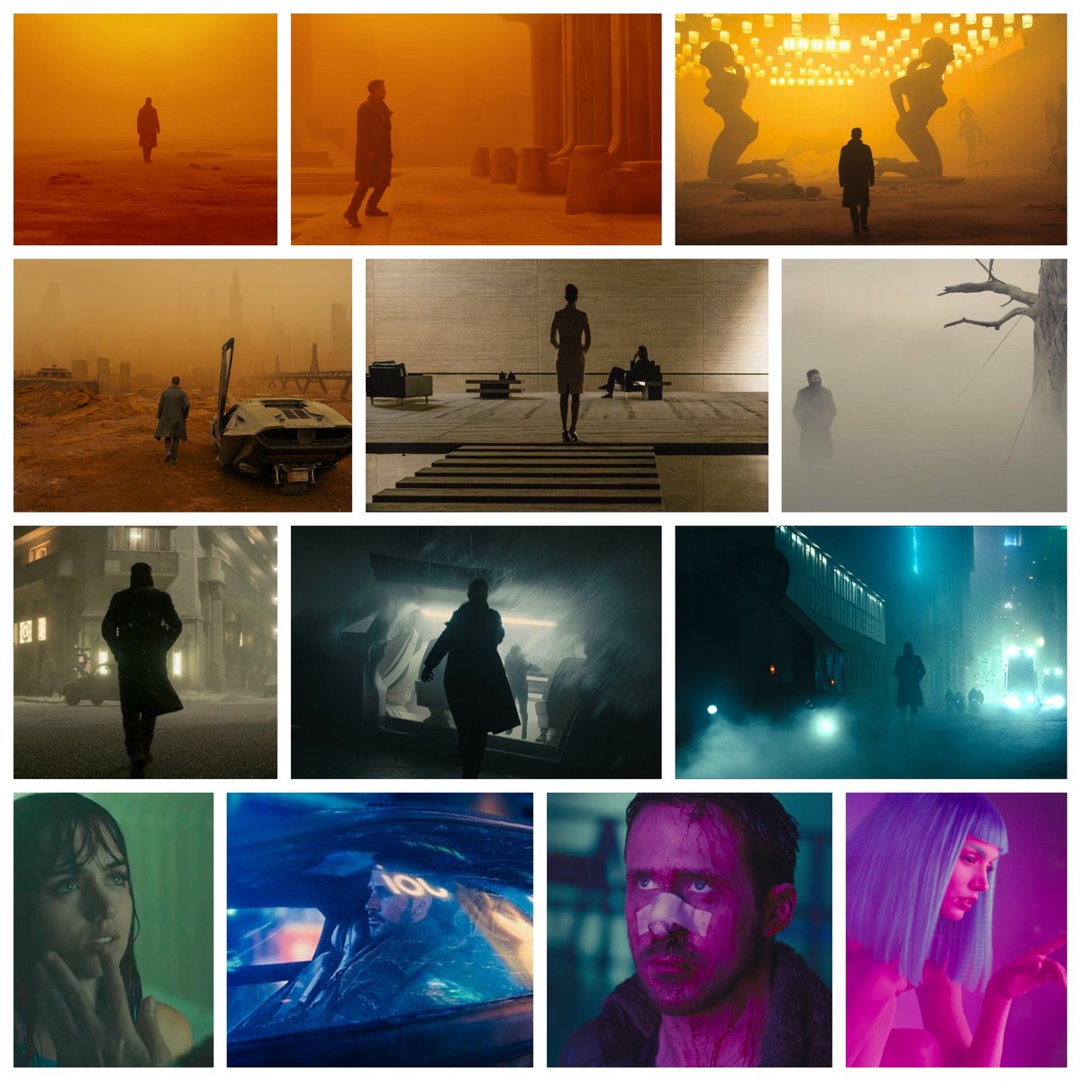 CinemaGrids's tweet photo. BLADE RUNNER 2049 hot to cold, chromatically. https://t.co/NGOUdGvDIV
