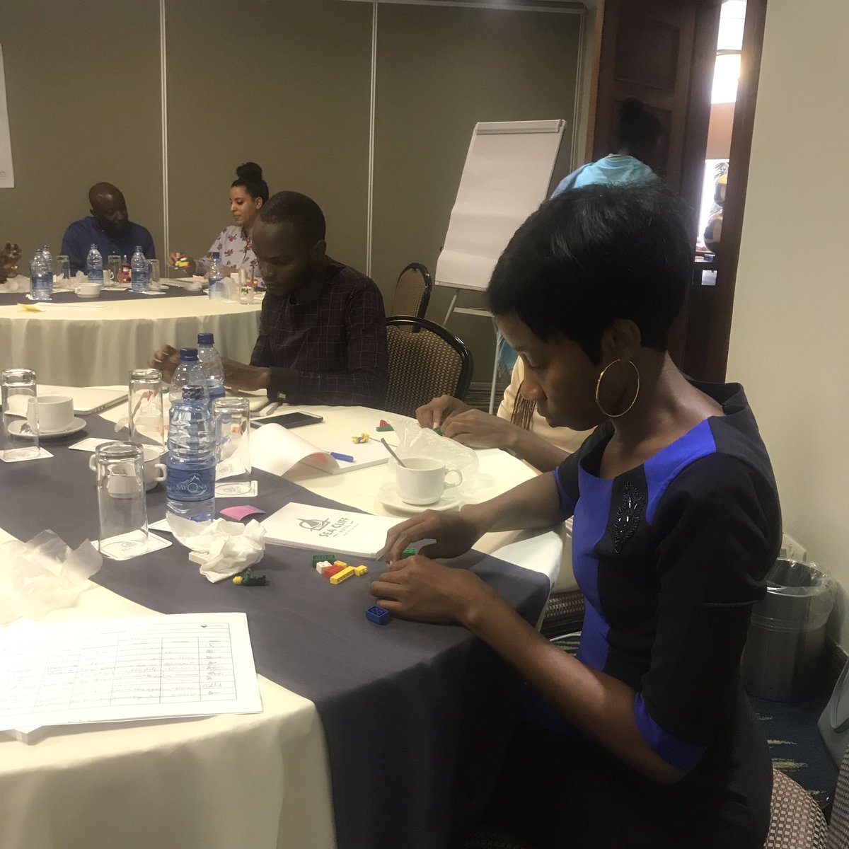 hannahm292's tweet photo. Build your social media presence with Lego @JoinViamo Content Development Workshop #digitalliteracy #women #mobile #technology @USAID_Digital https://t.co/RGG67LubRr