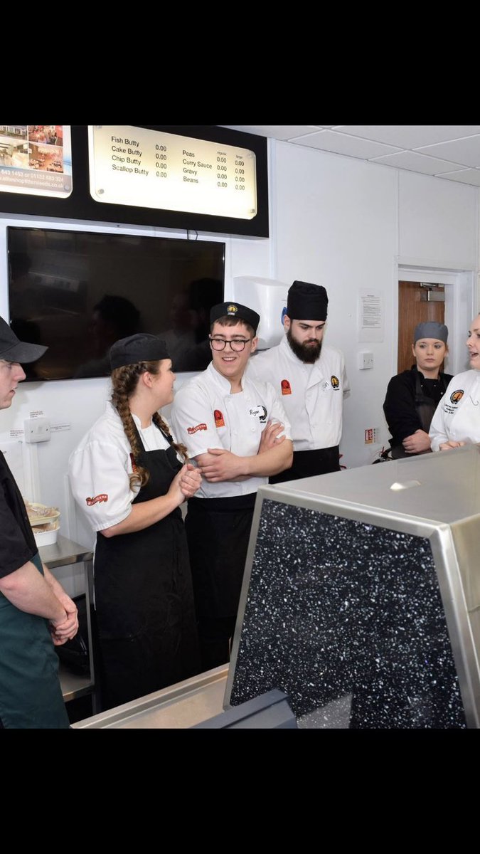 A busy day in Leeds for Ryan. Leaning about the Young Fish Friers competition.