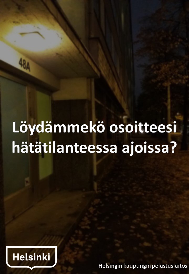 stadinbrankkari's tweet image. Hätätilanteessa jokainen sekunti merkitsee. Huolehdi, että #kiinteistö'si #osoitetieto on selvästi nähtävissä, niin apu löytää perille nopeammin. Ohjeet ja suositukset osoitemerkintään täältä shop.kunnat.net/product_detail… #taloyhtiö #yhtiökokous #asumisturvallisuus #pelastussuunnitelma