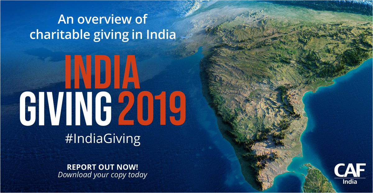 OneStage_tweets's tweet photo. India Giving 2019 - An overview of Charitable Giving in India report is now out. Download your copy NOW https://t.co/szrcRQQ5EI #IndiaGiving #MakeGivingCount #give4good https://t.co/dZeQGS1TRT