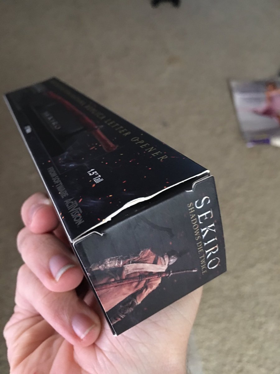 Lance McDonald on Twitter "I bought a Gamestop Exclusive Sekiro letter