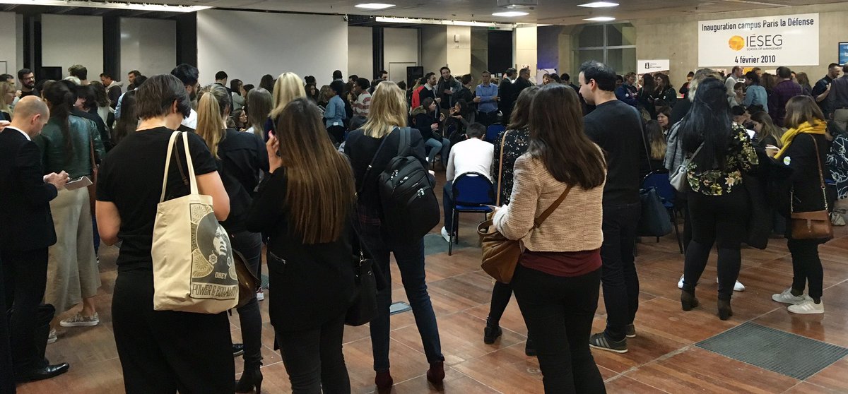 Yatedo's tweet photo. Il y a déjà beaucoup de monde et des discussions enflammées 🔥
On est à l’@IESEG et dans quelques minutes c’est #TruParis 2019 qui démarre !
En forme, @ledrfrance ? https://t.co/4q1kSsivmg