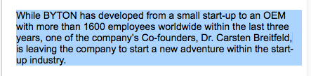 Letzte Woche hat #Byton unsere Nachricht über den Abgang von Gründer Carsten Breitfeld noch dementiert - heute morgen kommt die Bestätigung. Auch weitere Führungskräfte stehen vor dem Absprung: manager-magazin.de/premium/byton-… #EV #Byton
