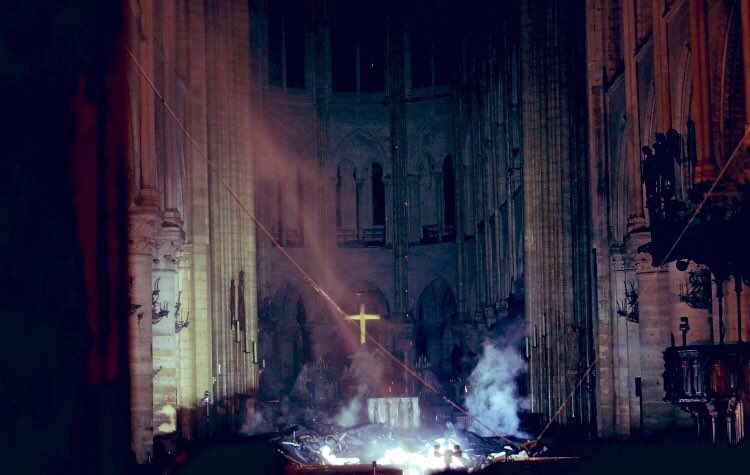 guitarvarnes's tweet photo. Such a tragedy the damage caused by fire to #NotreDameCathedral but fantastic work by the Paris fire services for saving the rest of the cathedral #NoteDrame #Paris https://t.co/oEyviQBy46