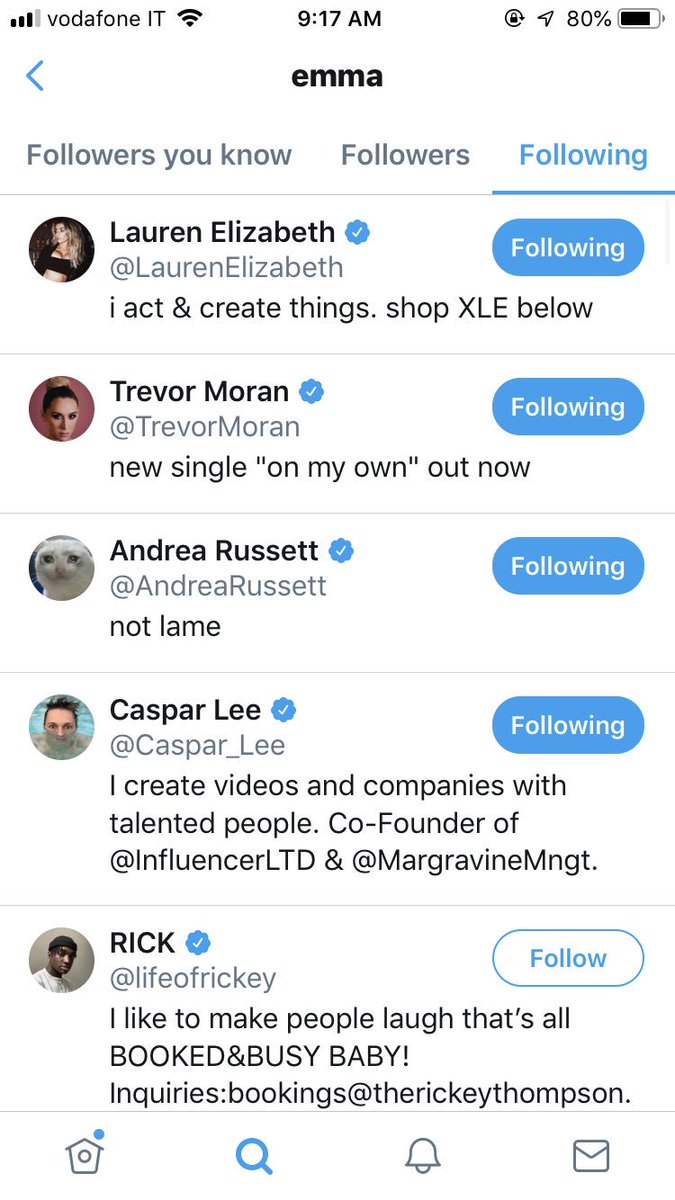 unknownshykid's tweet photo. And Emma isn’t following the twins.  

A few days ago she WAS ONLY  following Ethan https://t.co/30fnbf1a62
