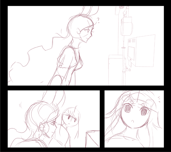 My under sketches before the ink! 